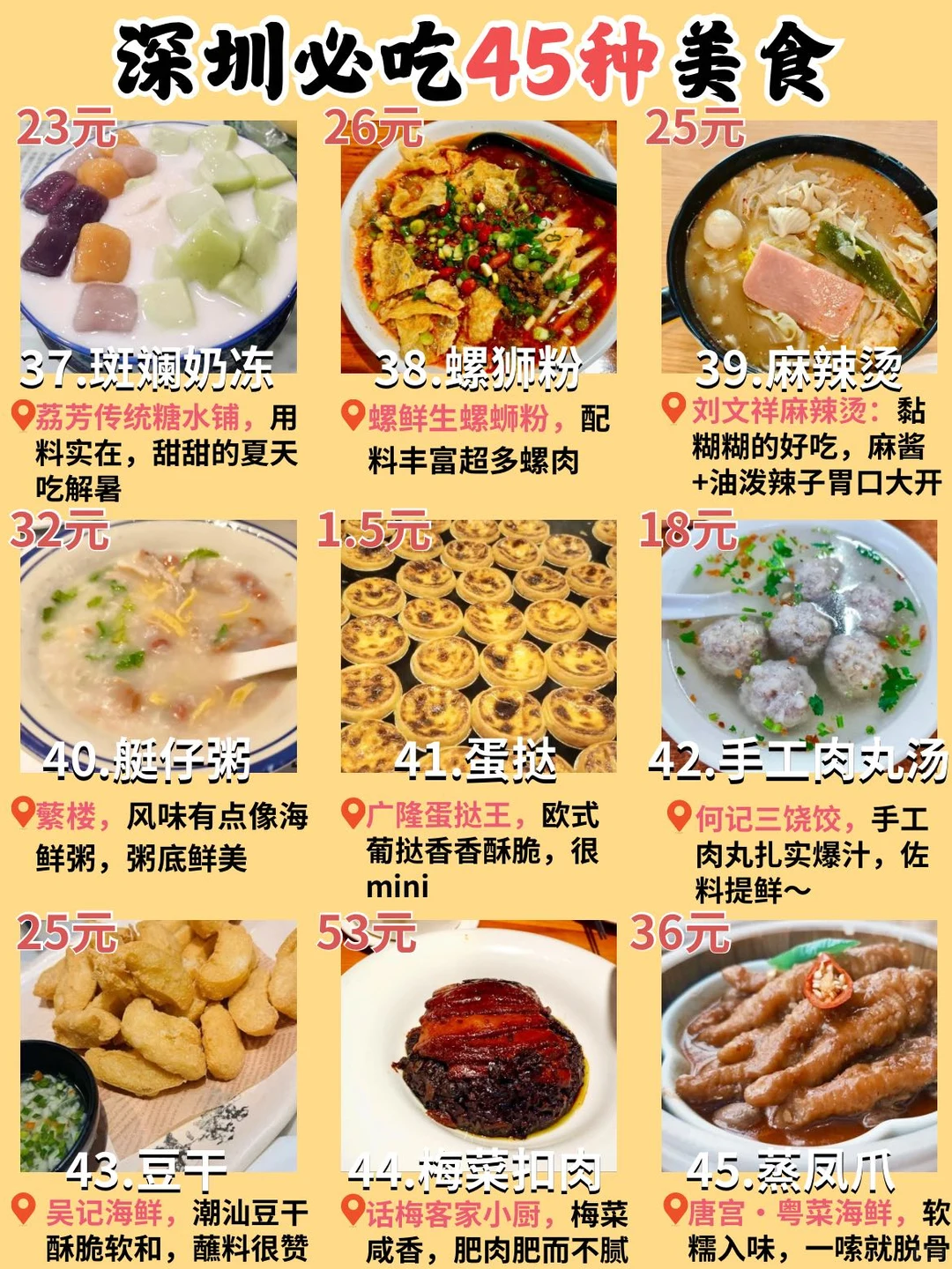吃完这45种深圳美食，你就是0.75个深圳人