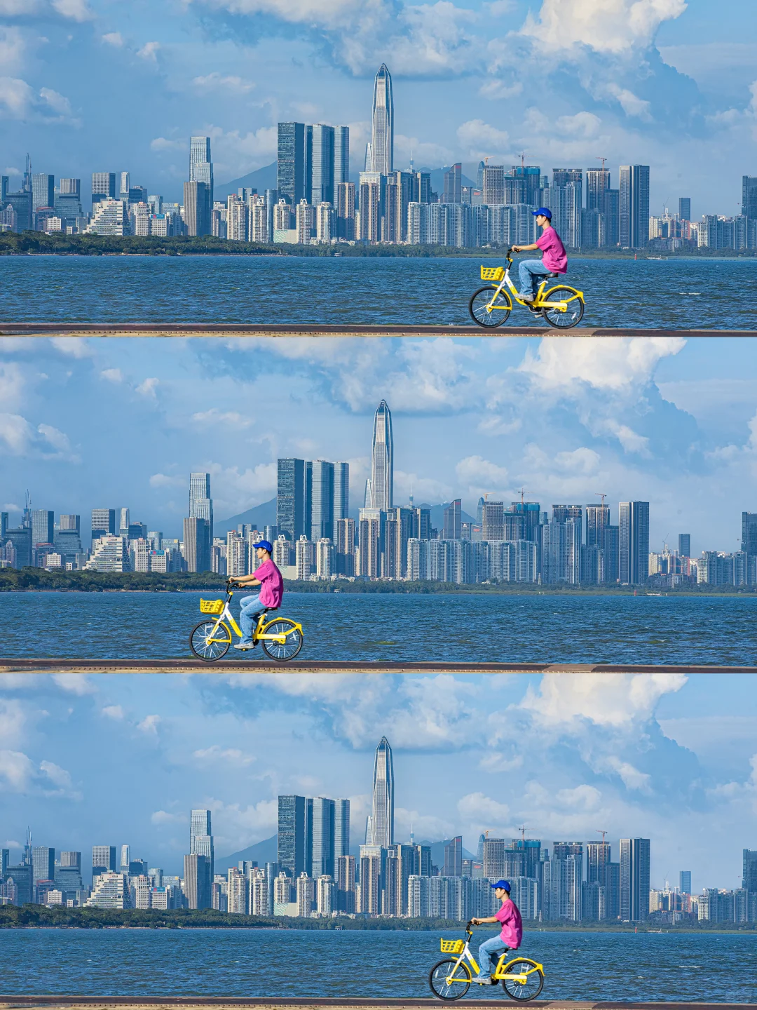 在深圳📍一定要留一个傍晚给深圳湾啊～