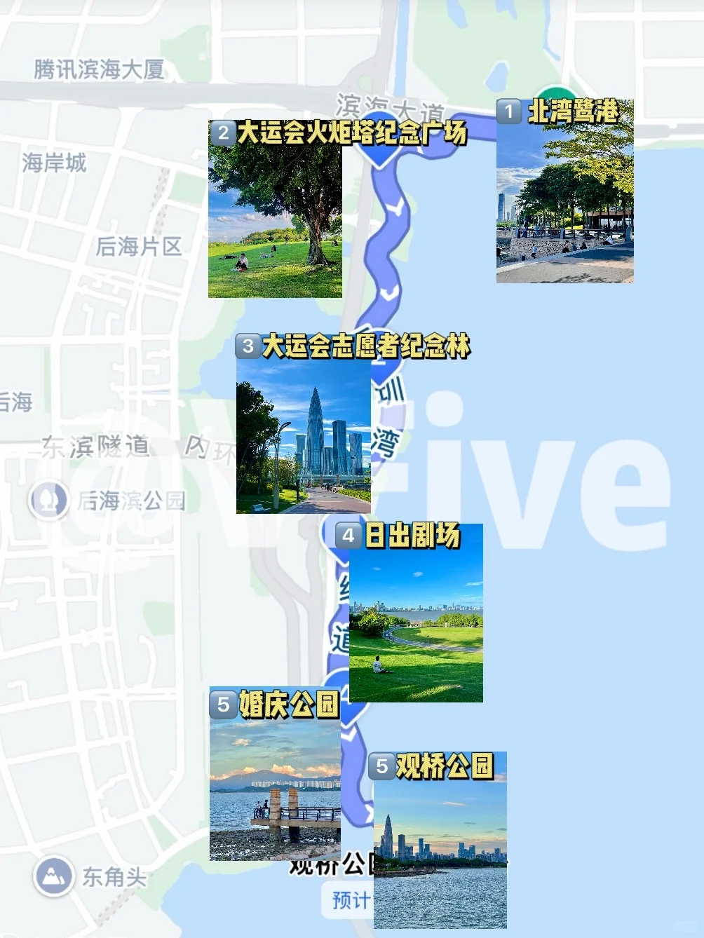 深圳湾看海赏日落超美Citywalk路线（附地图