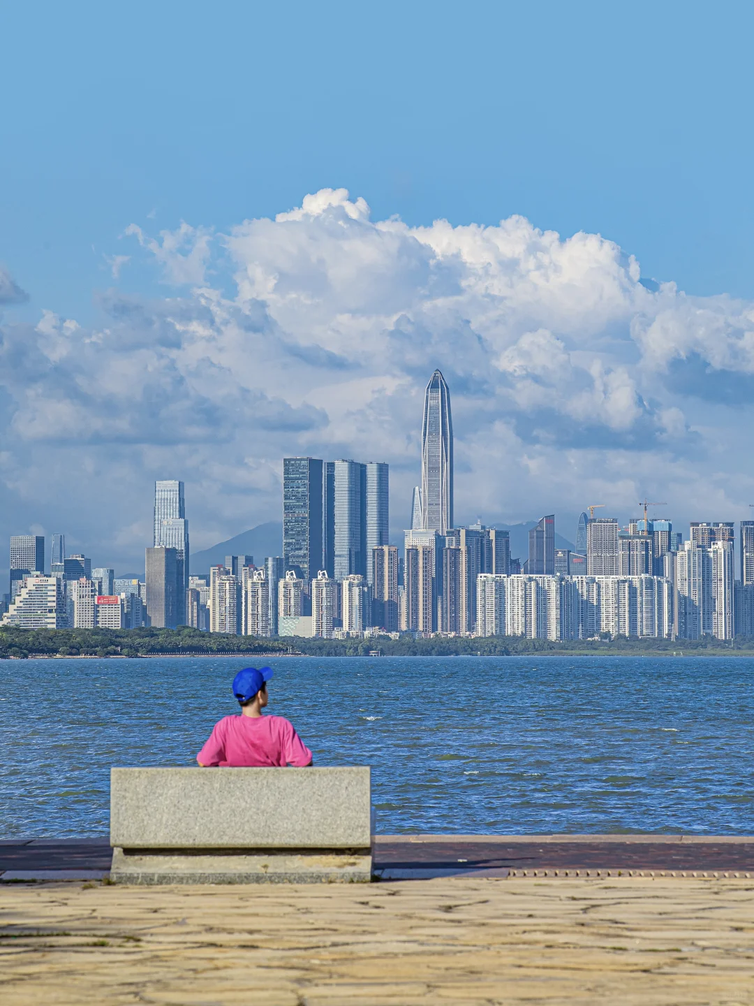 在深圳📍一定要留一个傍晚给深圳湾啊～