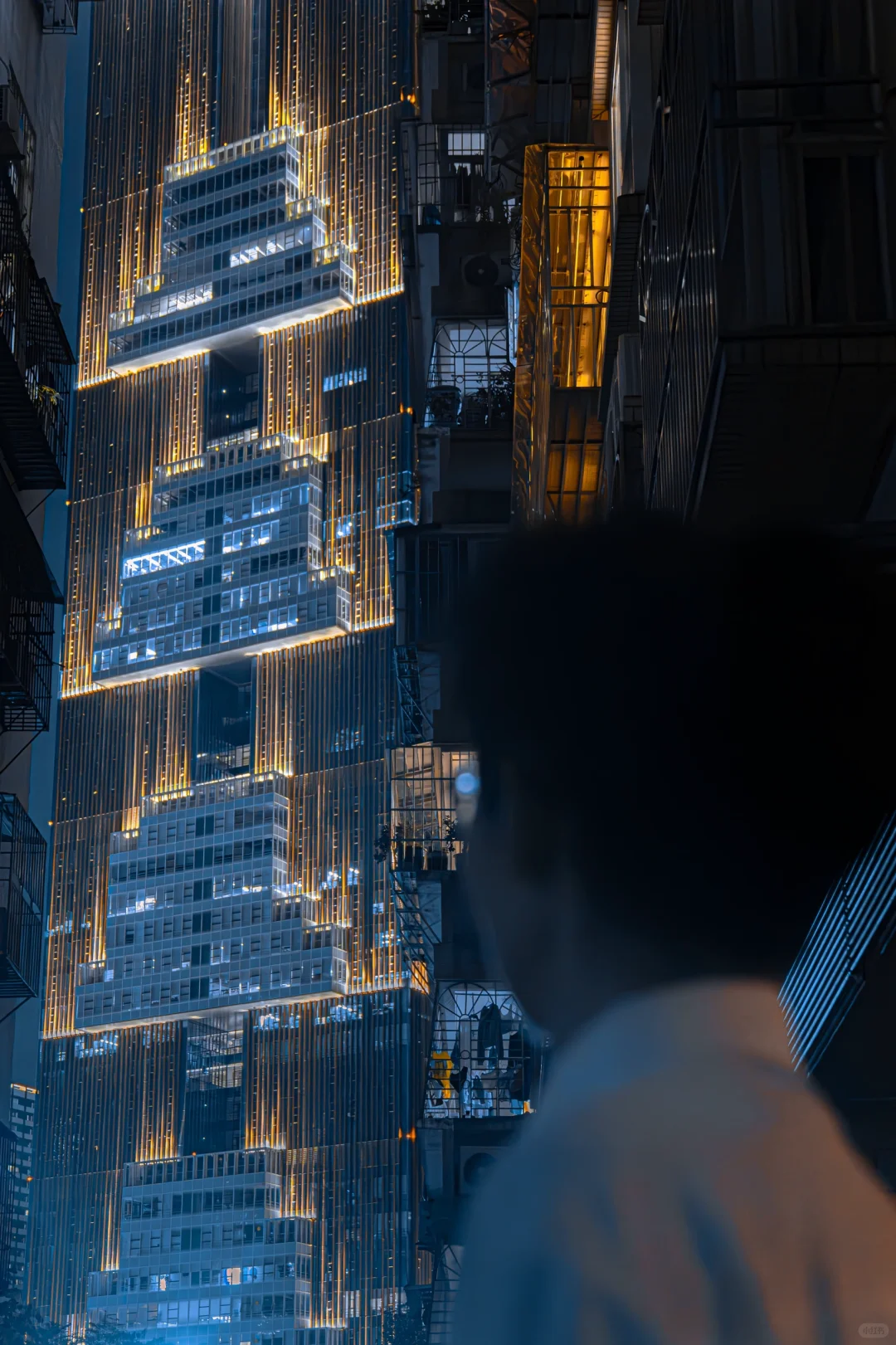 在深圳南山绝美的夜景机位