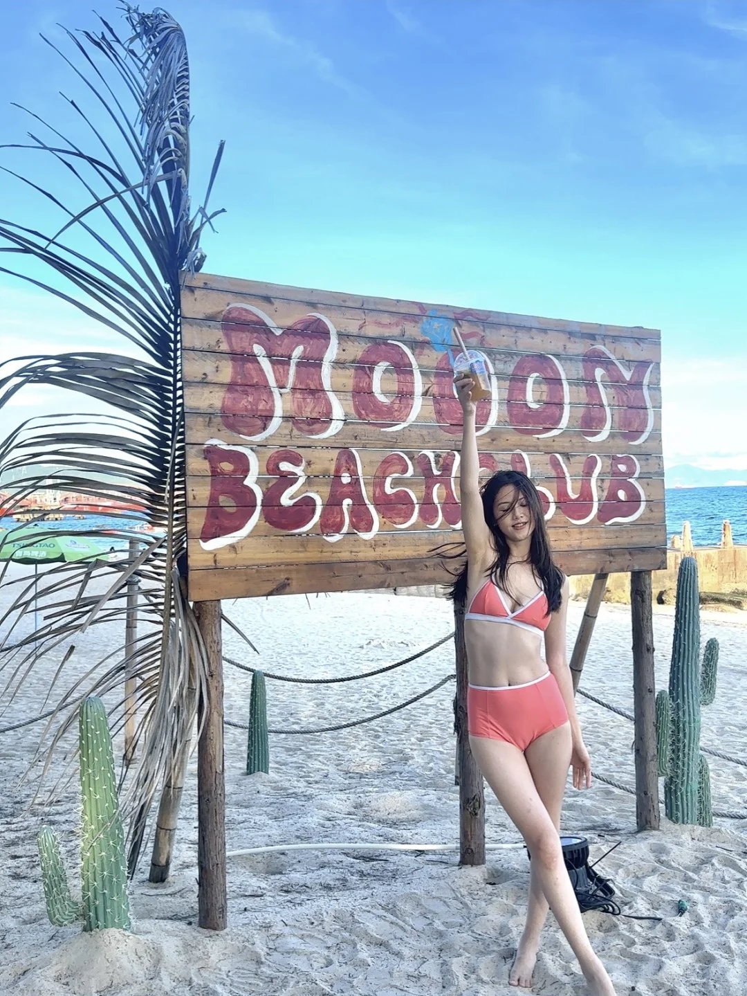 深圳沙滩玫瑰海岸美的仿佛在巴厘岛