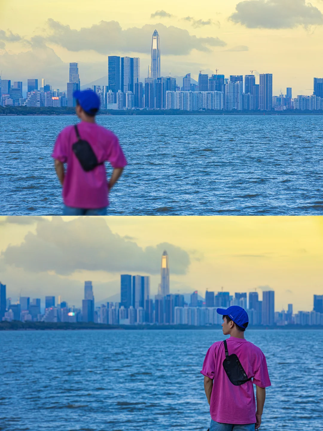 在深圳📍一定要留一个傍晚给深圳湾啊～