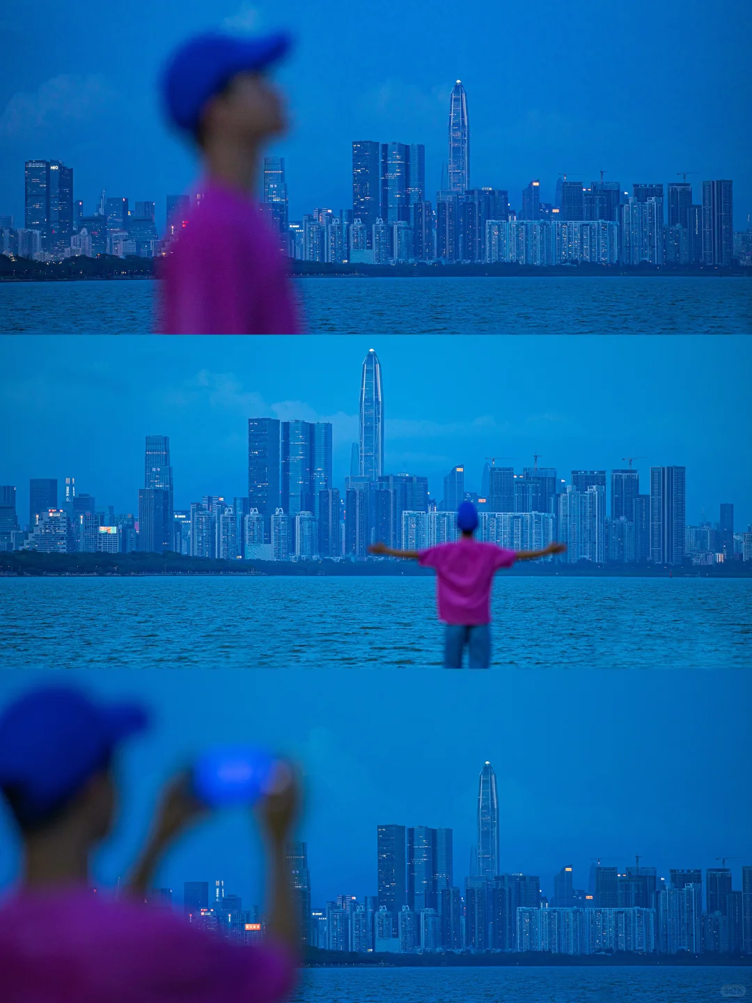 在深圳📍一定要留一个傍晚给深圳湾啊～