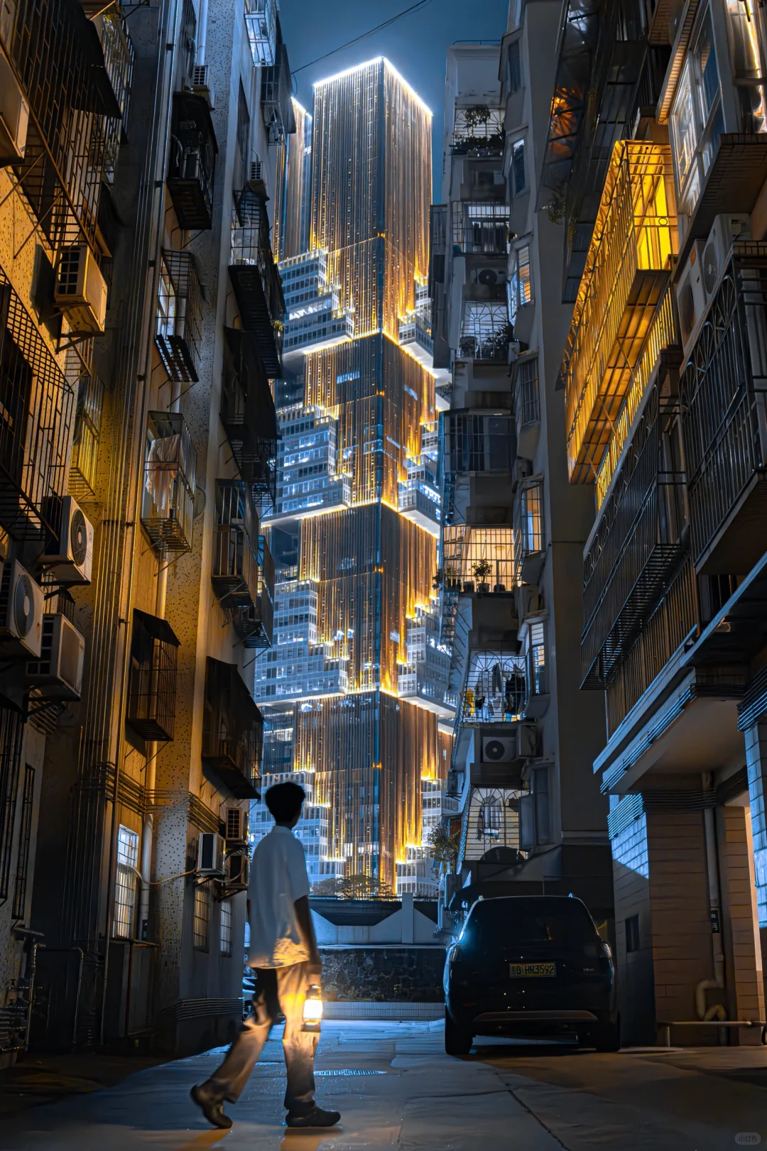 在深圳南山绝美的夜景机位