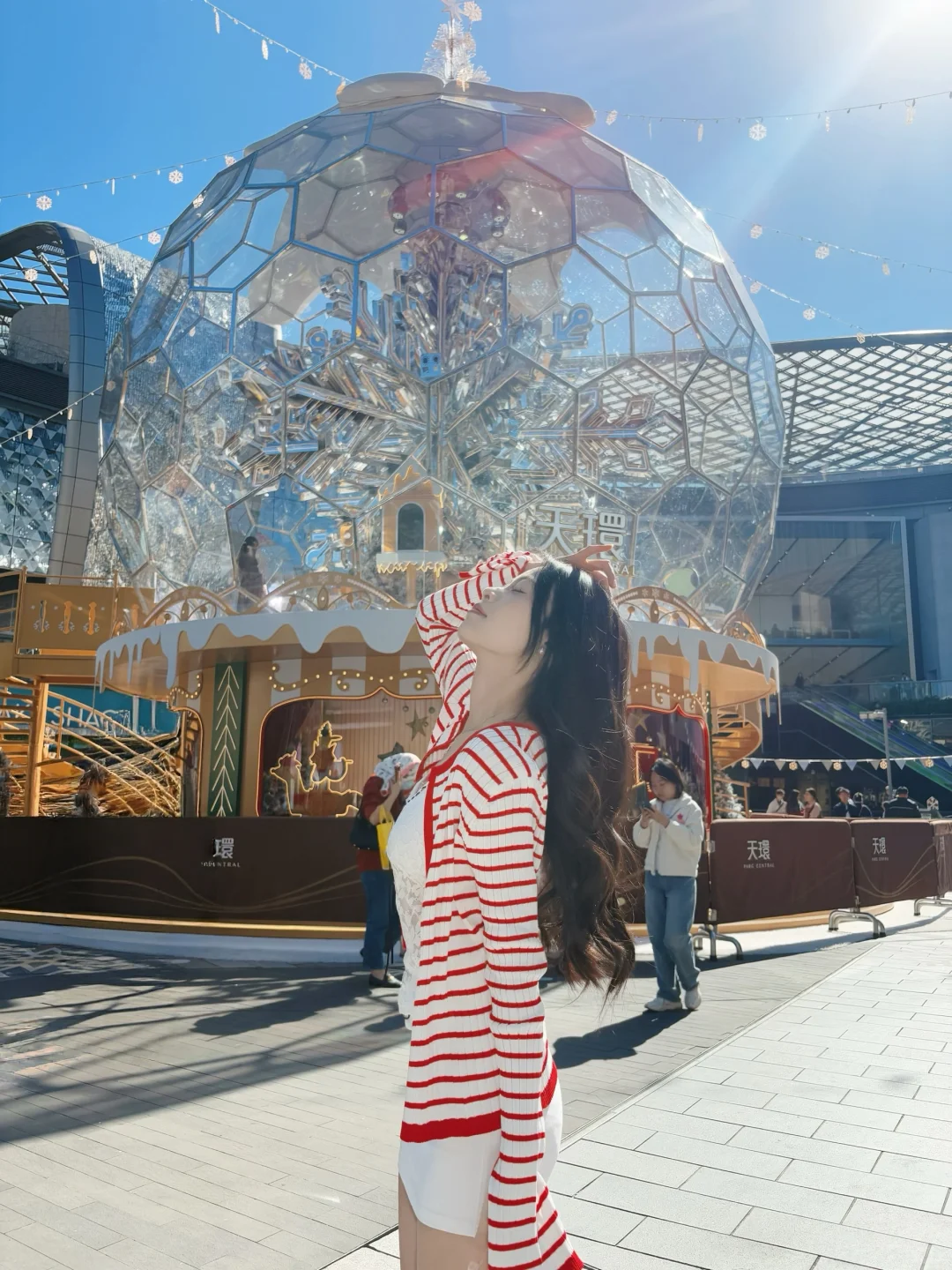 广州天环圣诞水晶球7️⃣个人少📷机位！
