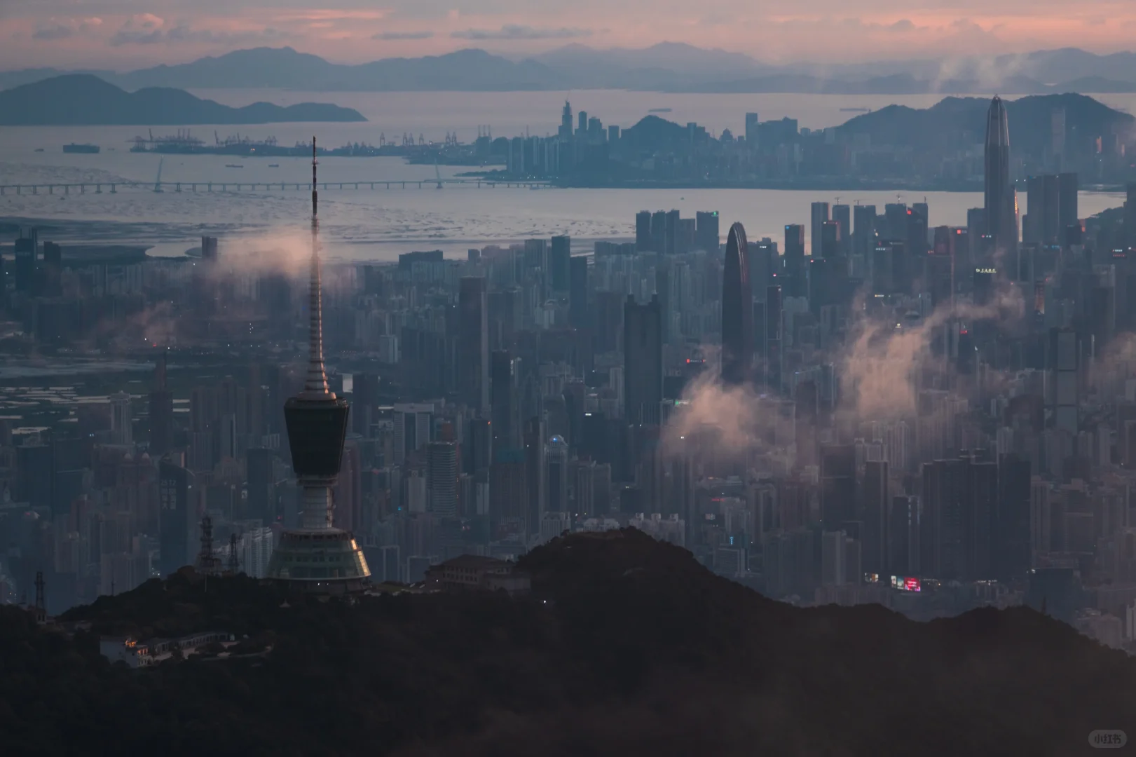 在深圳拍到了维港 ，香港第一高楼你敢信