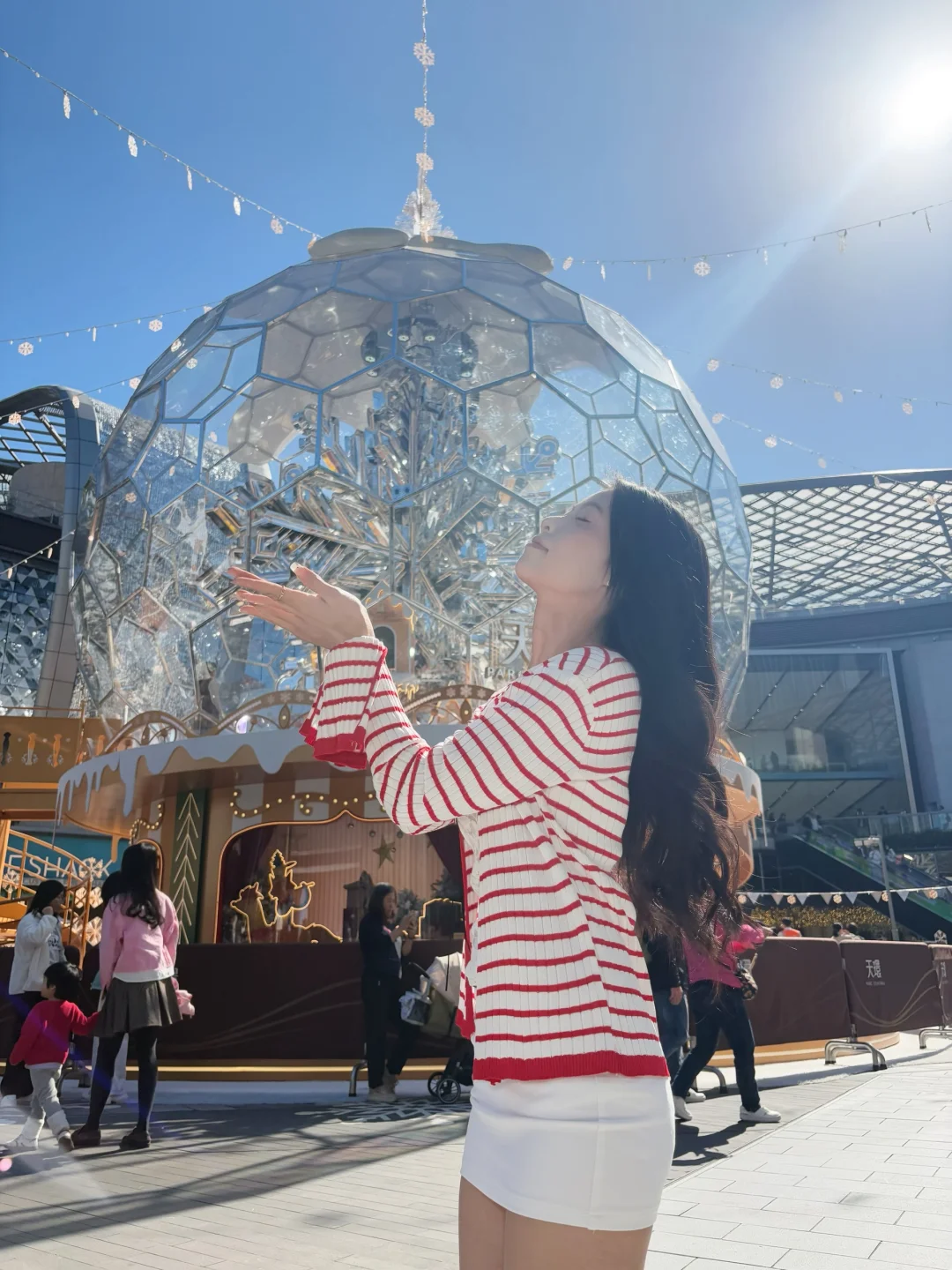 广州天环圣诞水晶球7️⃣个人少📷机位！
