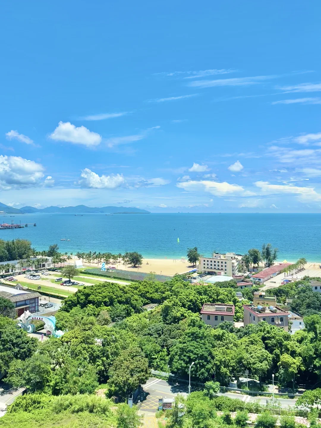 深圳沙滩玫瑰海岸美的仿佛在巴厘岛