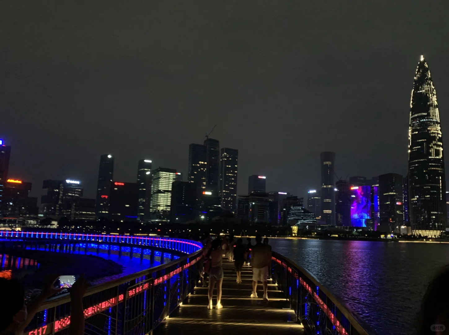 深圳人才公园夜景！美！