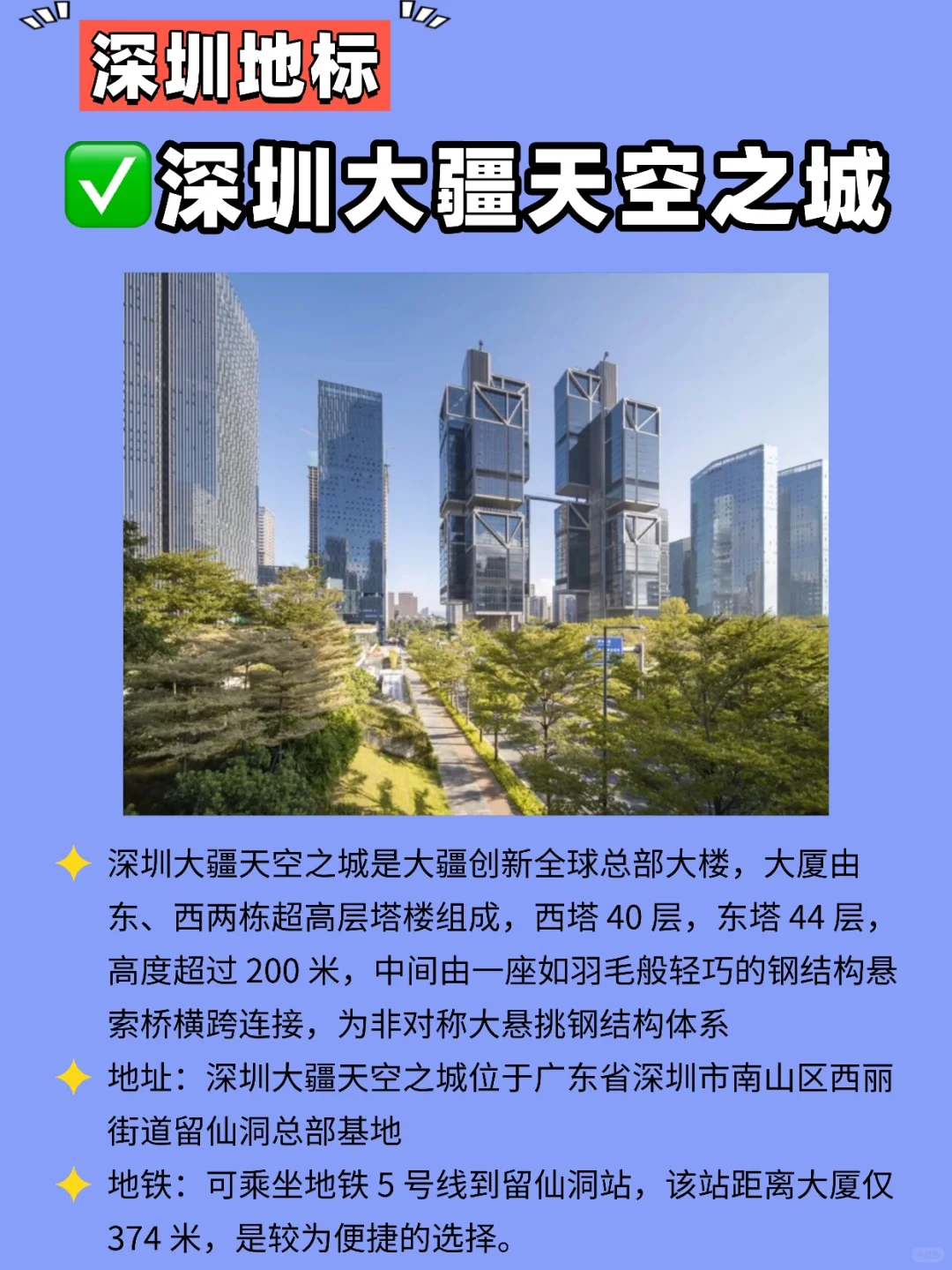 深圳必打卡的12个地标‼️ 一看就知是深圳📍