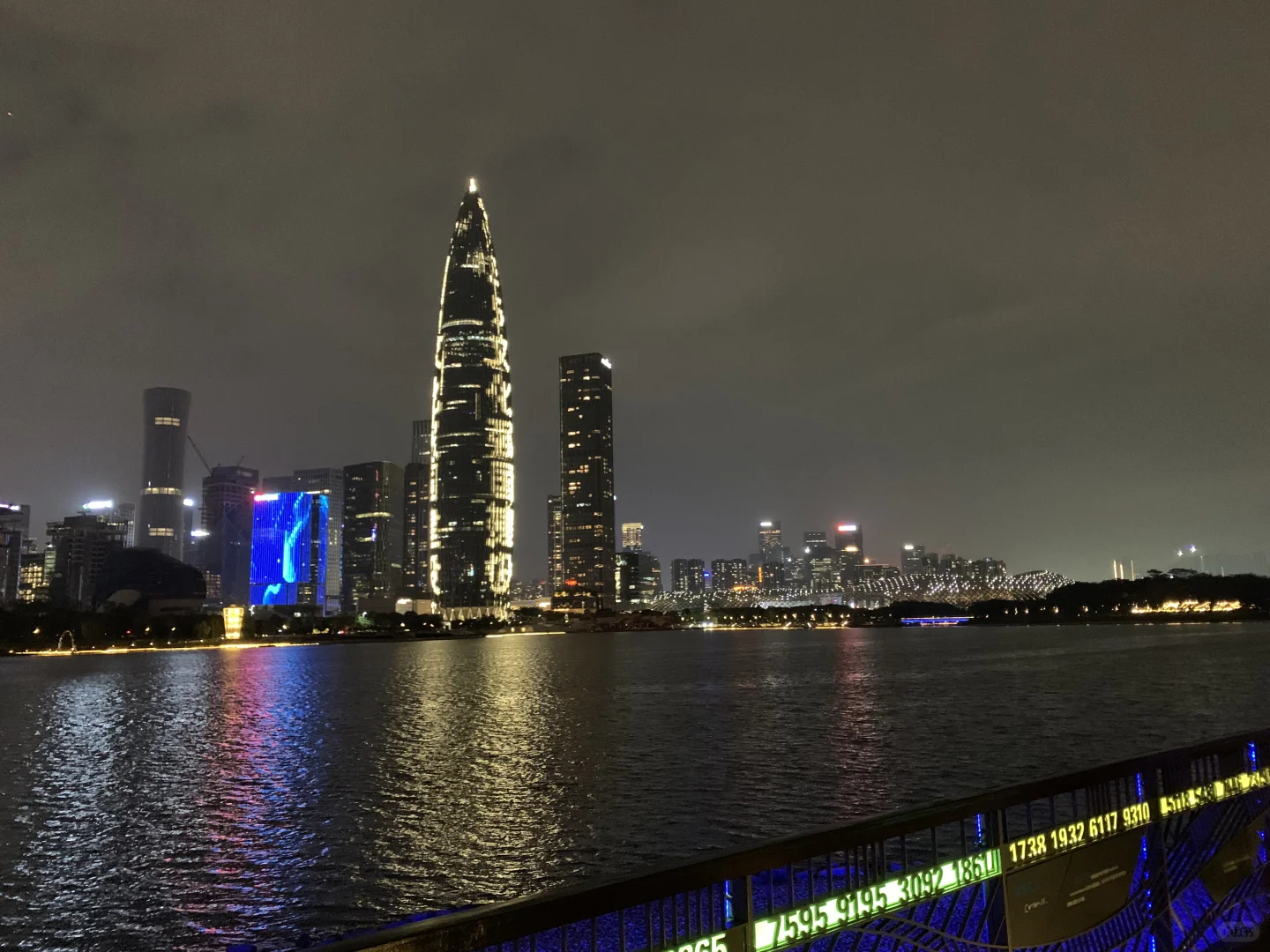 深圳人才公园夜景！美！