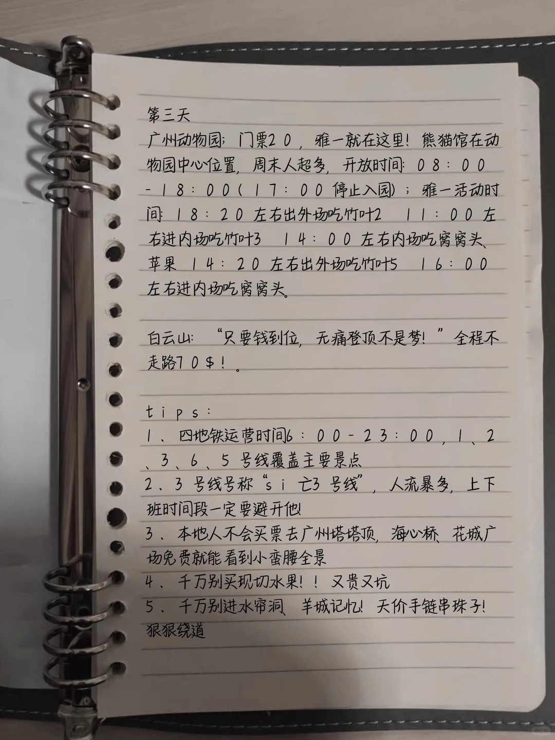 往返广州十几次❗️满意旅游路线写出来了