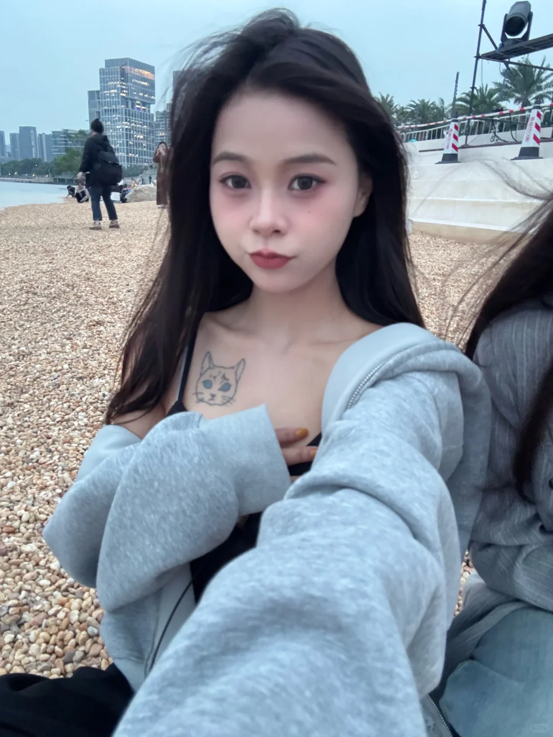 前海石公园 ，今天天气不太好没能看到日落🌅