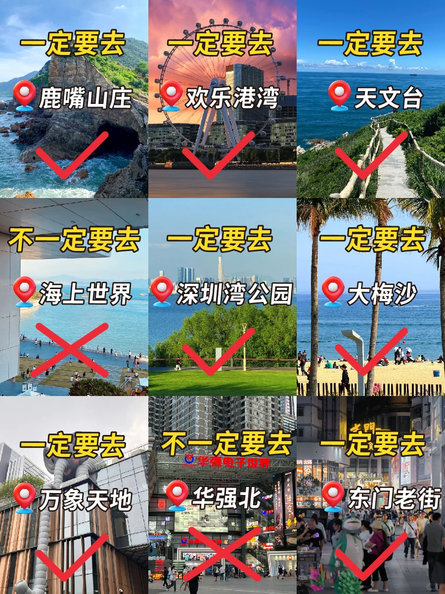 深圳两天一夜行程攻略✨姐妹们收下