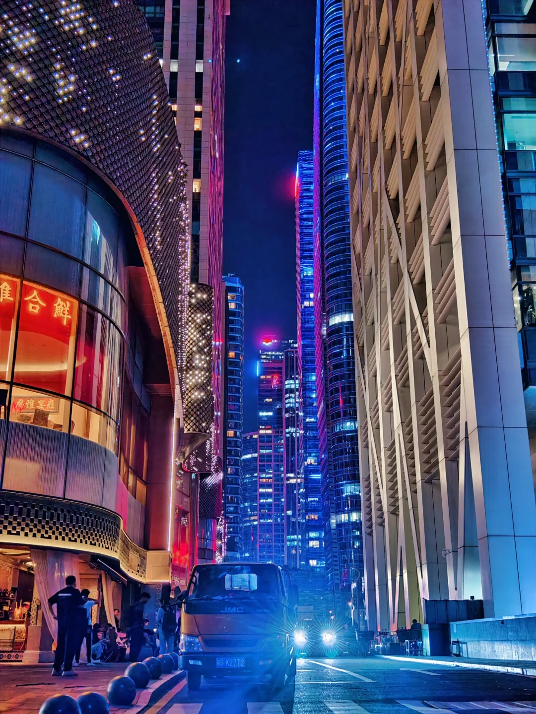 🌃✨深圳CBD夜游天花板！福田卓悦中心夜