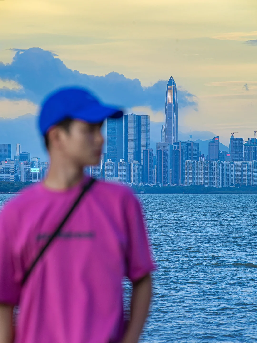 在深圳📍一定要留一个傍晚给深圳湾啊～