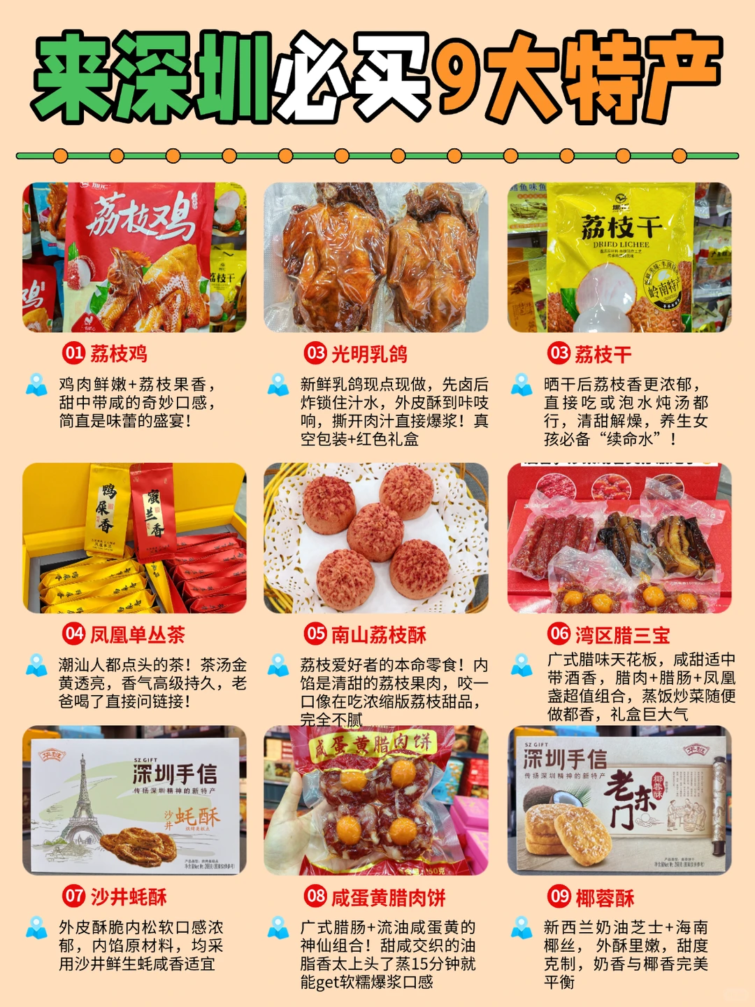 🌟来深圳认准这9大特产！本地人熬夜整理