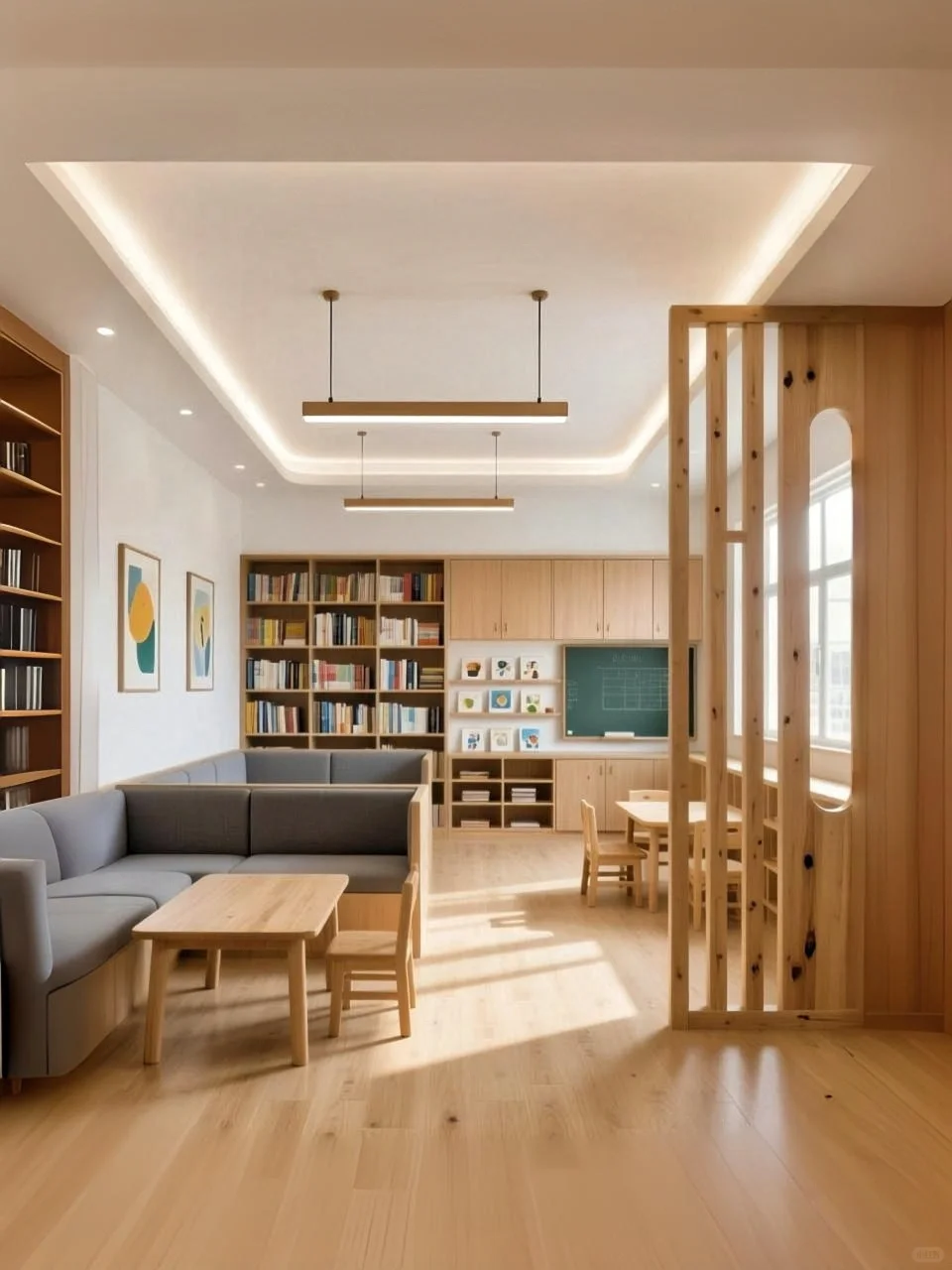 深圳工装｜这个教培空间完工效果，谁看不动心