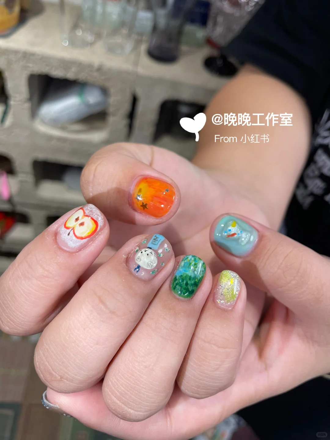 广州天河黄埔｜生日款手绘美甲