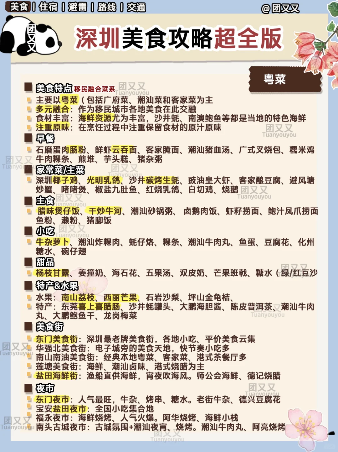 深圳🌺很细+避雷‼️3天2晚旅游攻略（附美食