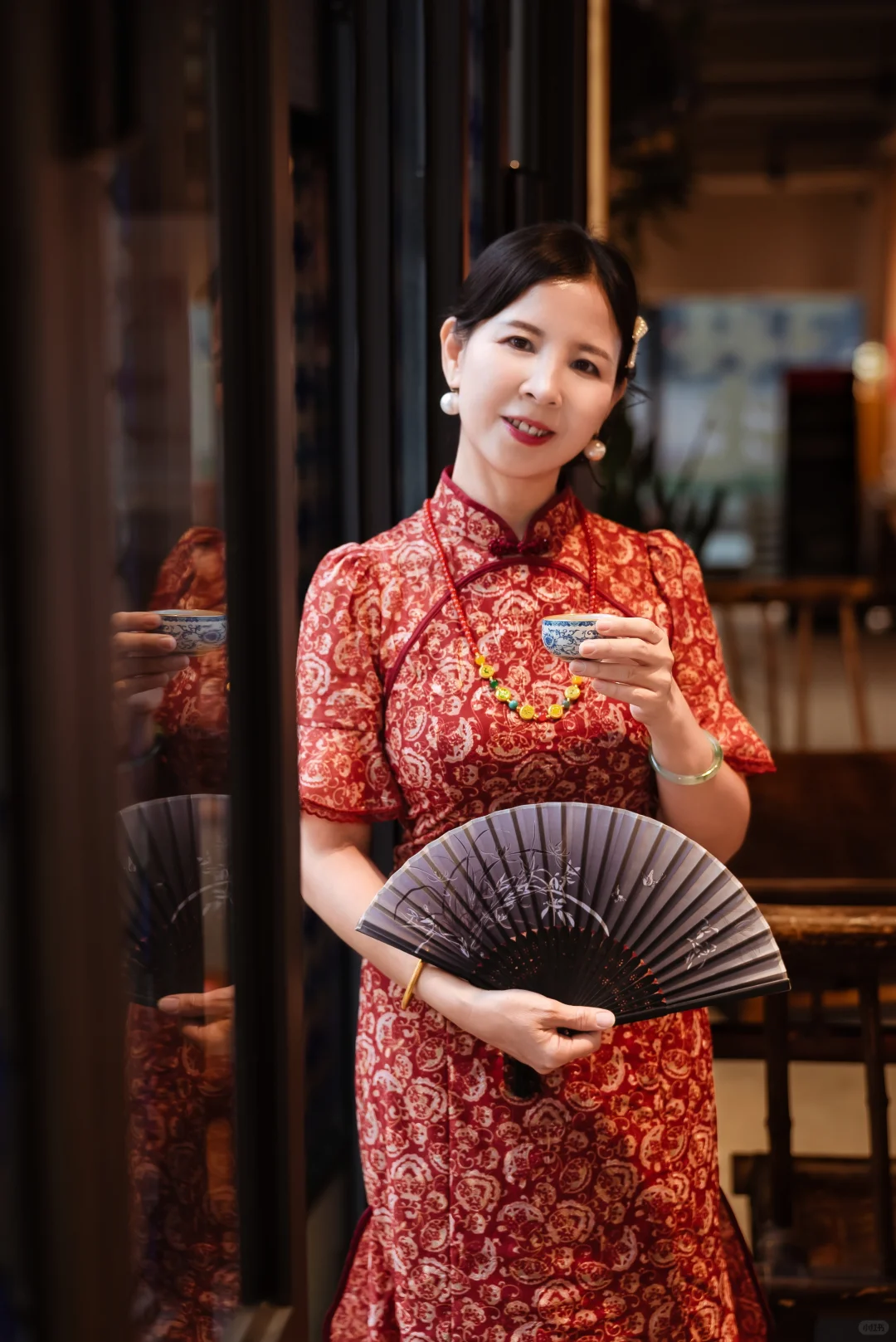 在东莞CBD挖到的老茶馆！穿旗袍适配度100%