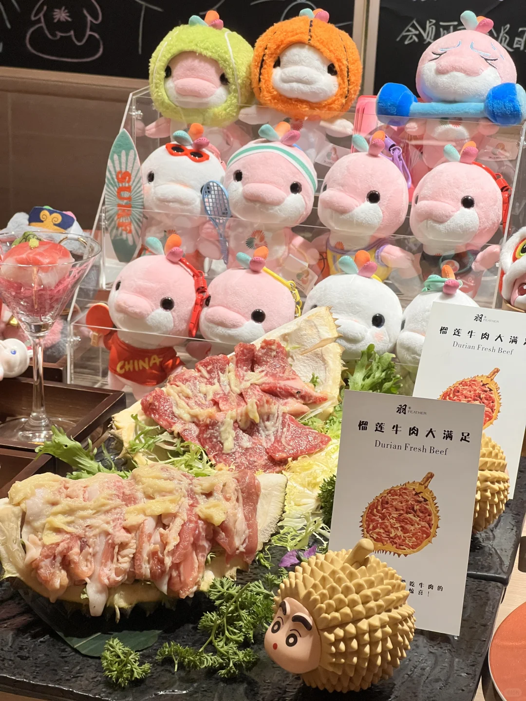 🐔大湾鸡空降东莞日料店！周边拿到手软