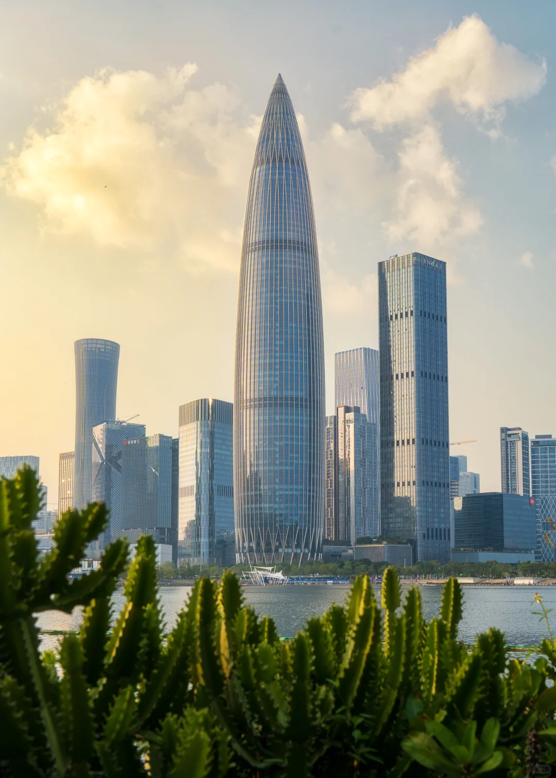 6张图带你看深圳公园晚霞天花板!