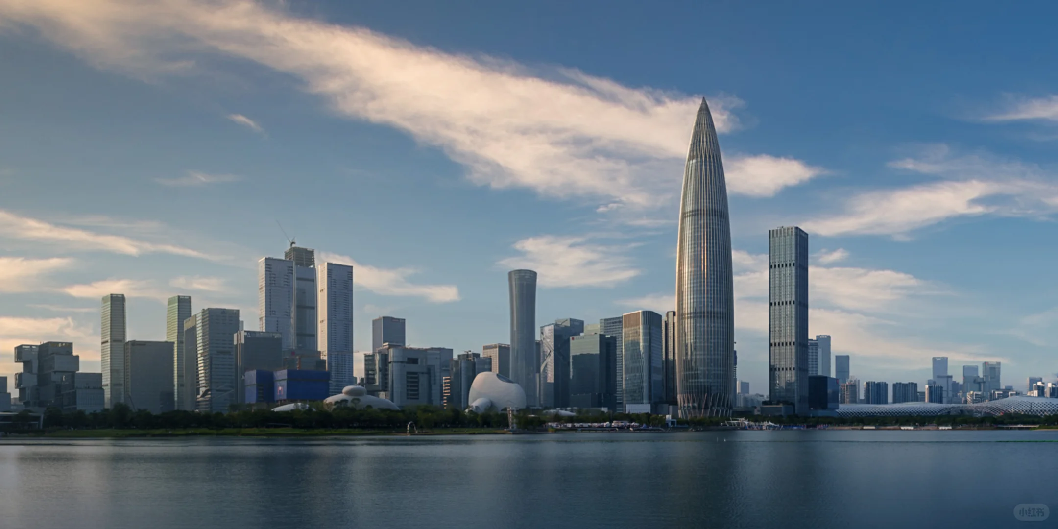 6张图带你看深圳公园晚霞天花板!