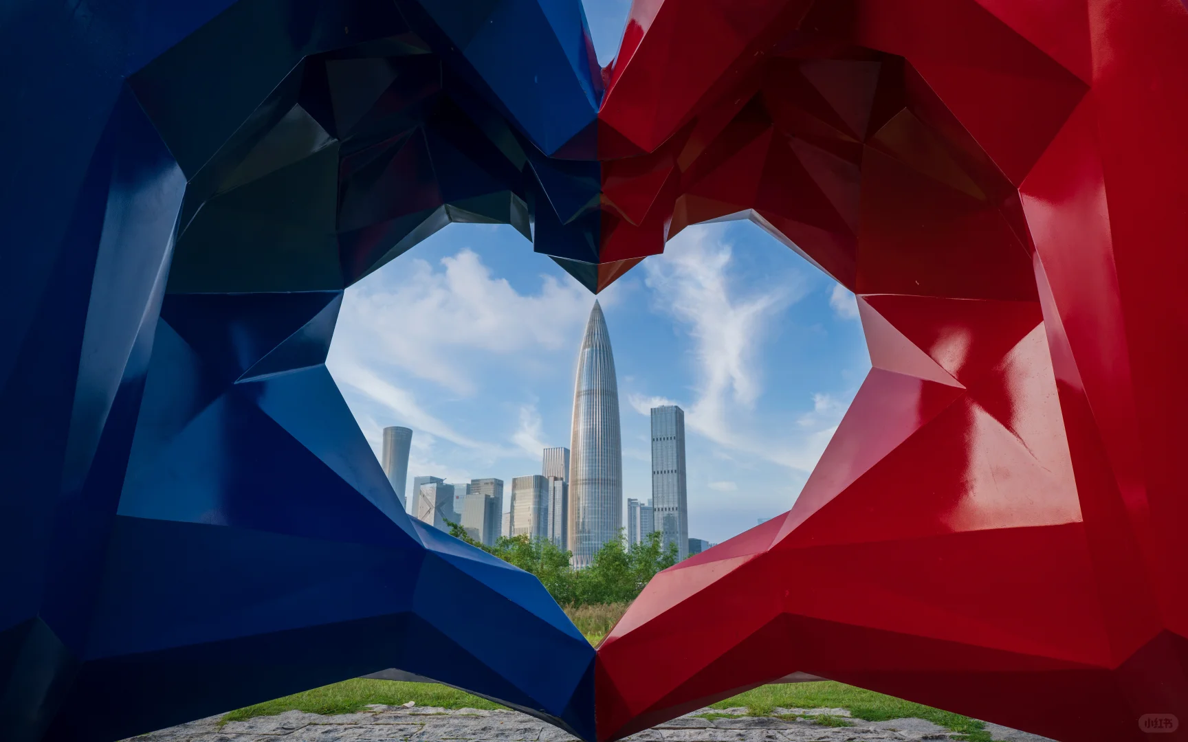 6张图带你看深圳公园晚霞天花板!