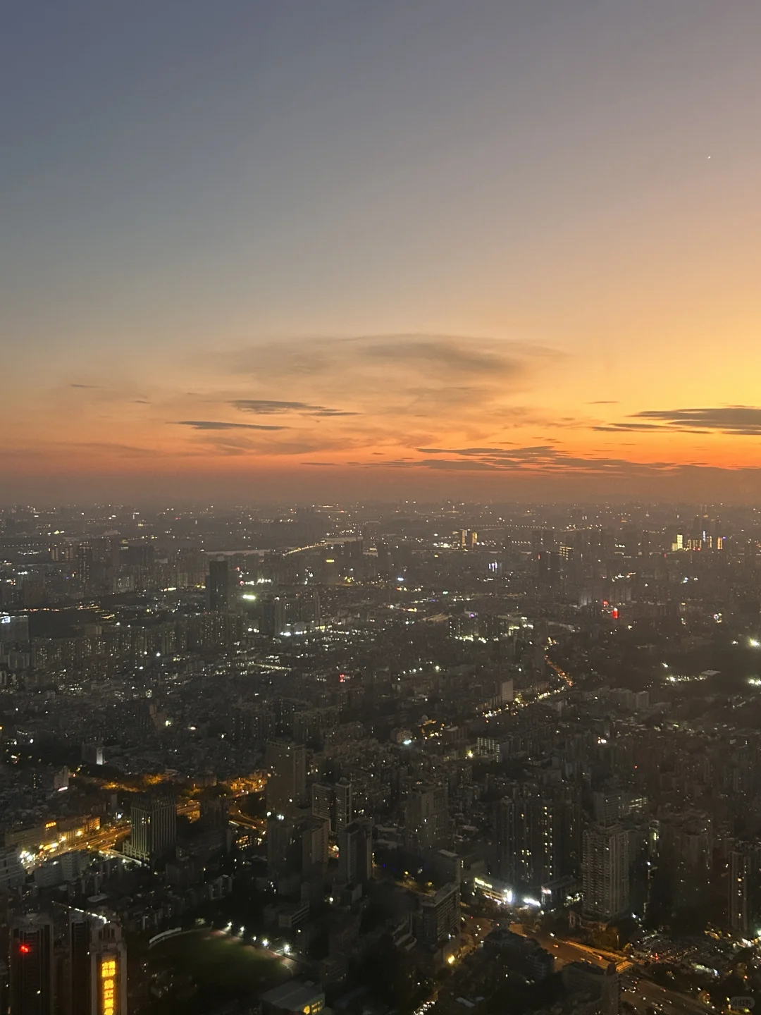 广州塔日落太美了吧！