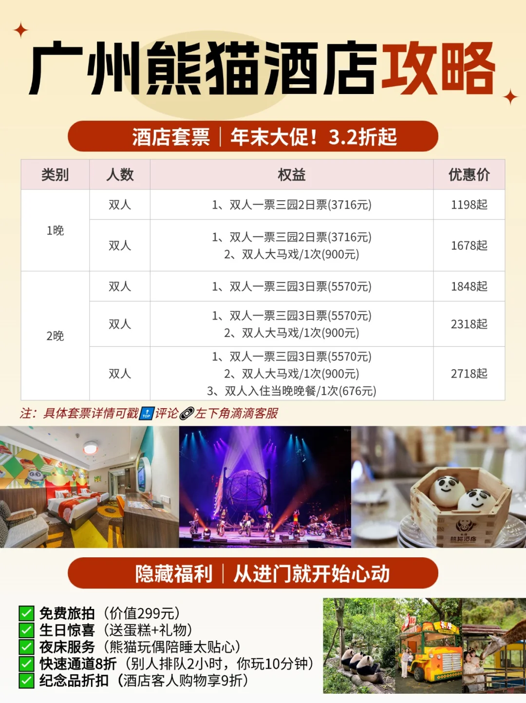 25年末重磅！广州长隆不住熊猫酒店等于白来