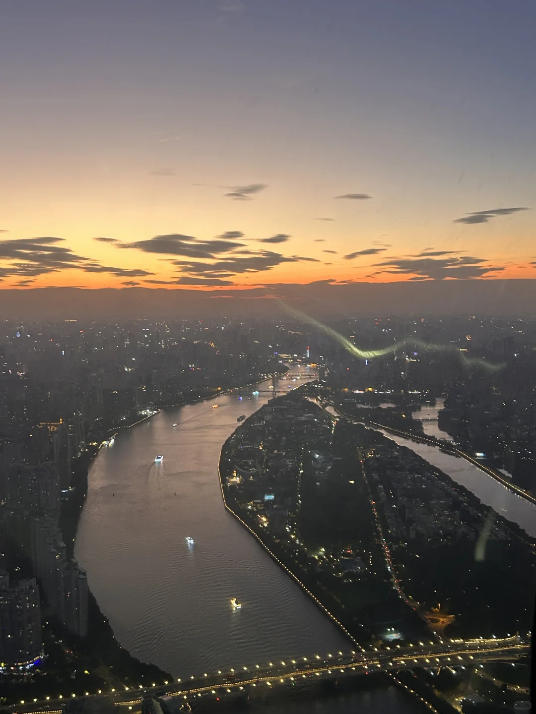 广州塔日落太美了吧！