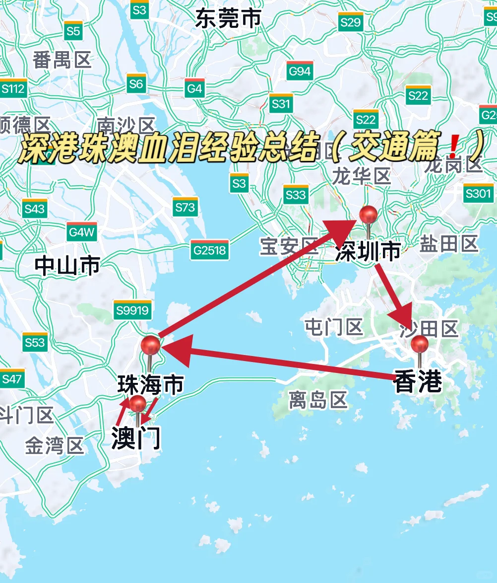 交通篇：深港珠澳血泪经验总结（实践版❗️）