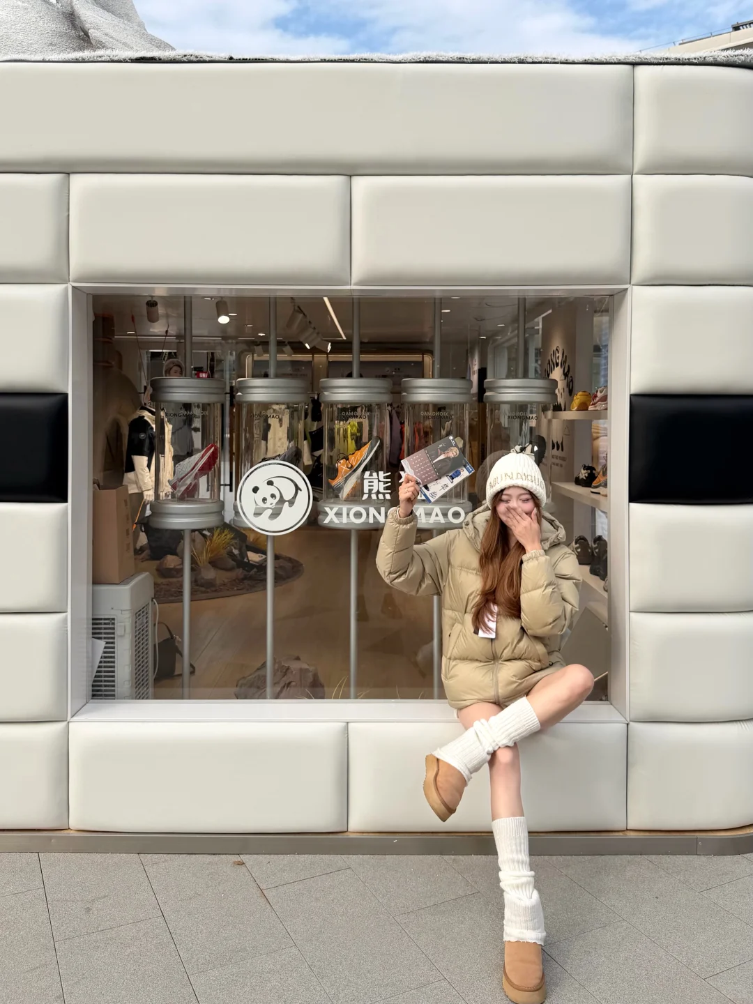 深圳大运天地！可可爱爱的熊猫好Q