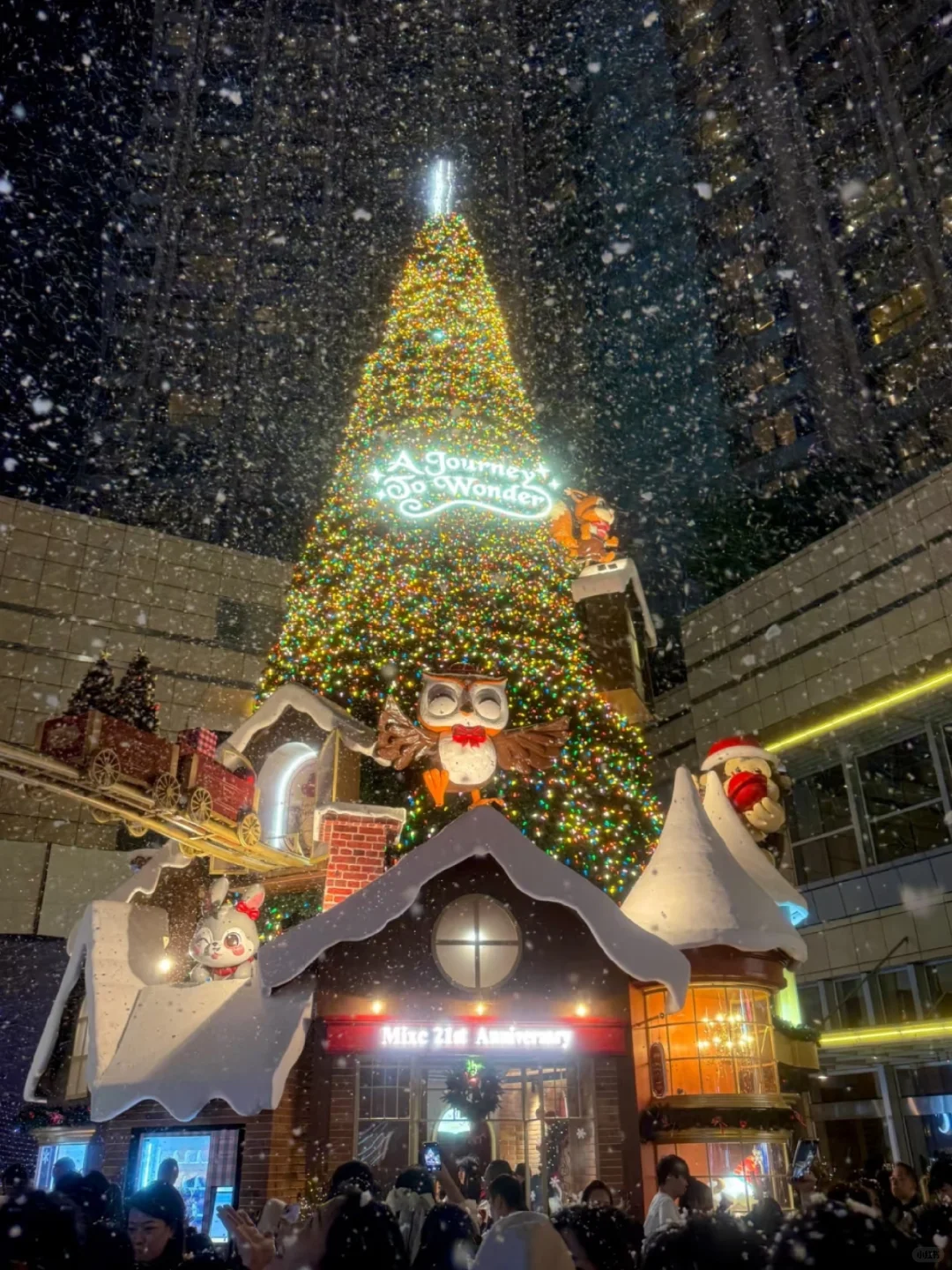 深圳万象城下雪啦