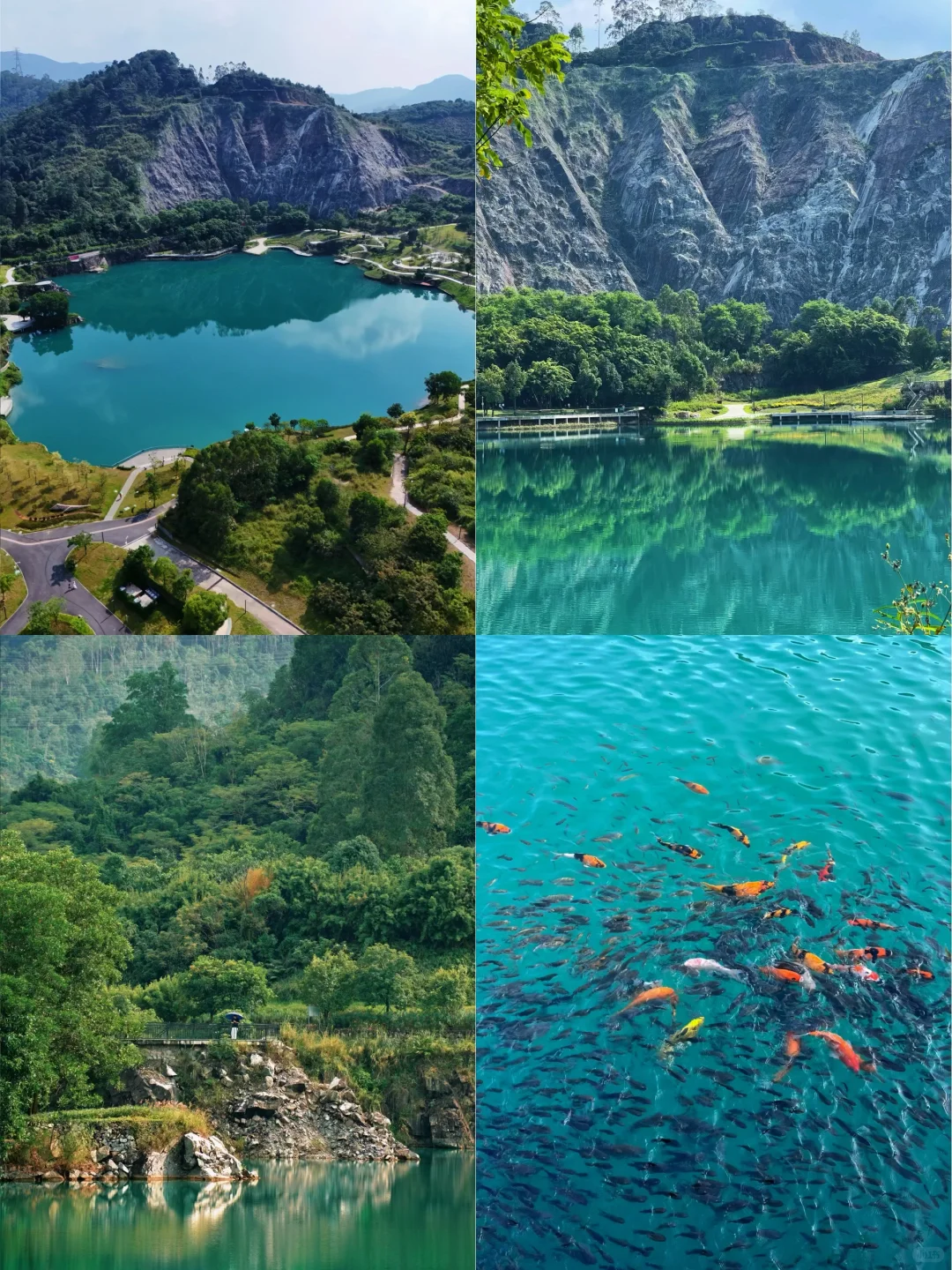 🔥东莞隐藏版“小九寨沟”！水濂山碧玉湖公园