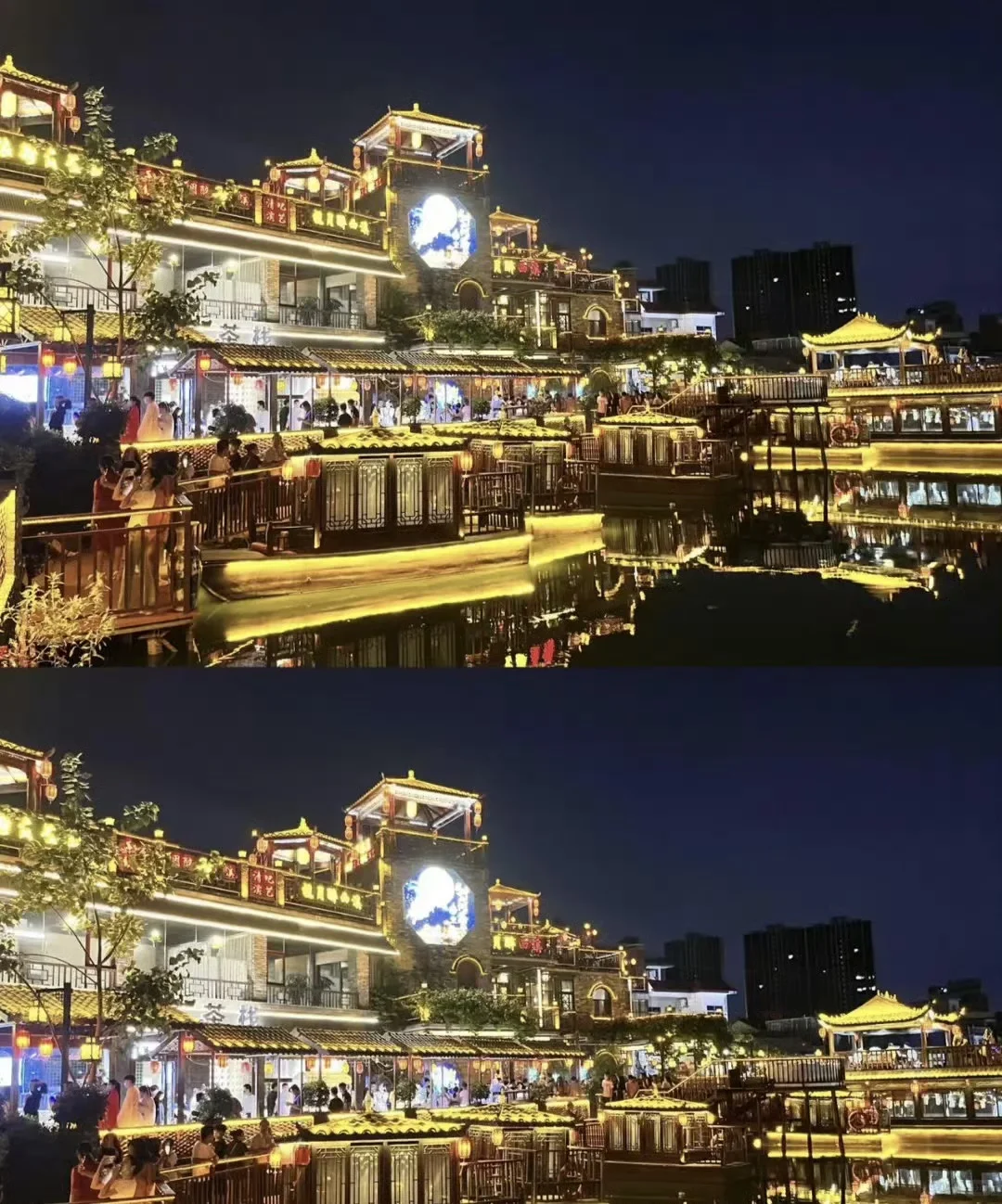 不用飞重庆！东莞西溪古村同款洪崖洞夜景🌇