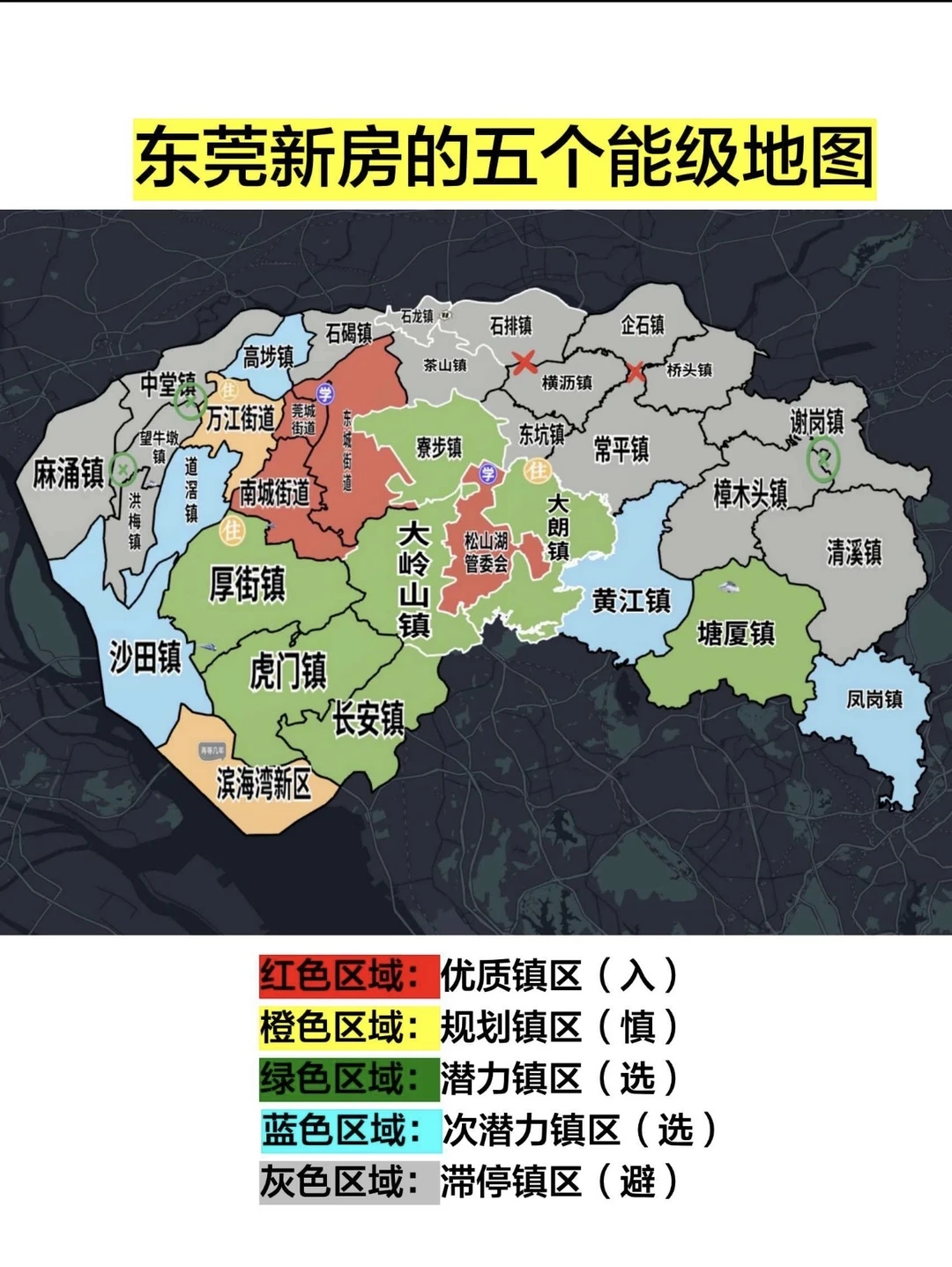 东莞新房的五个能级地图，你属于哪个？