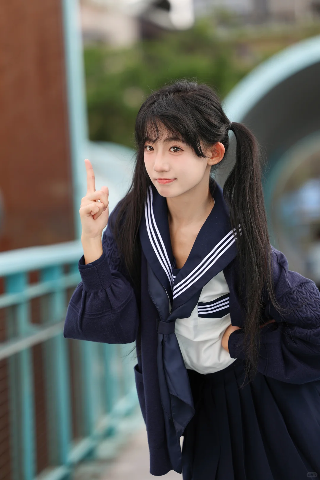 用镜头解锁公园JK拍照，每一帧都好甜