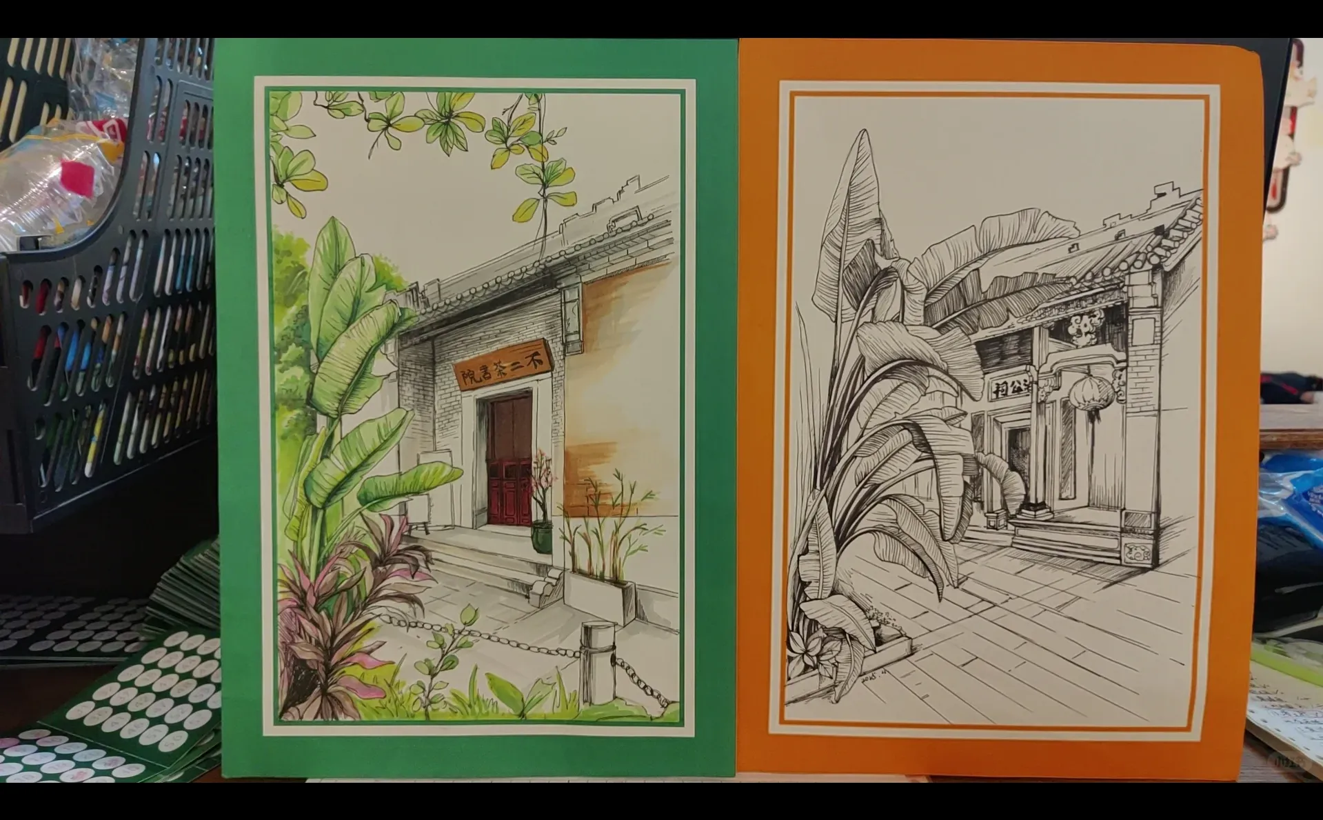 广州黄埔村写生