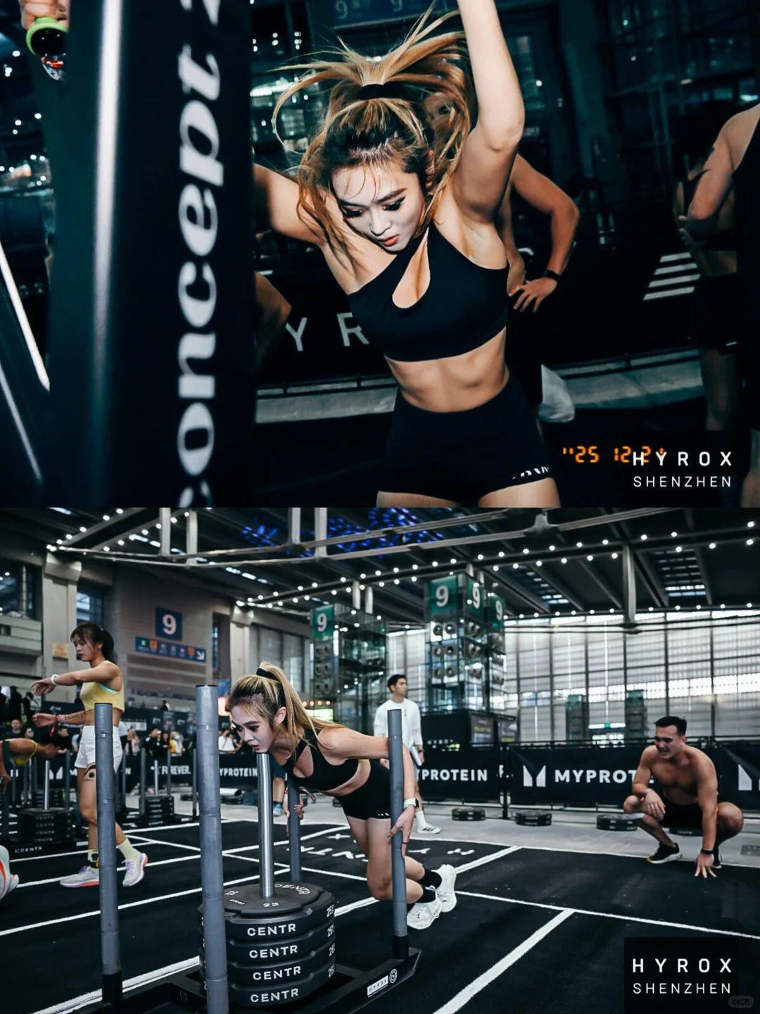 首战HYROX深圳💪裸考成绩出乎意料❗️