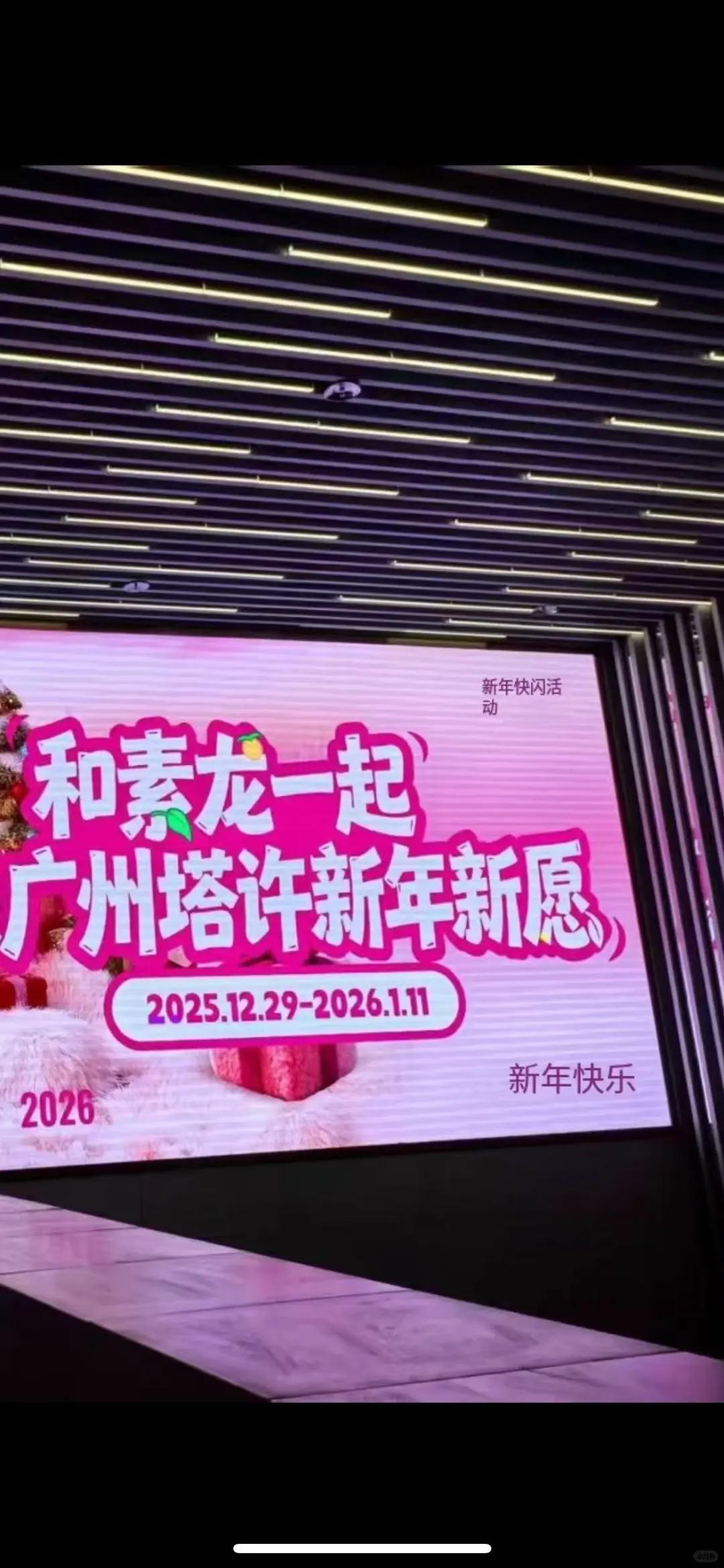 和素龙一起广州塔许新年新愿