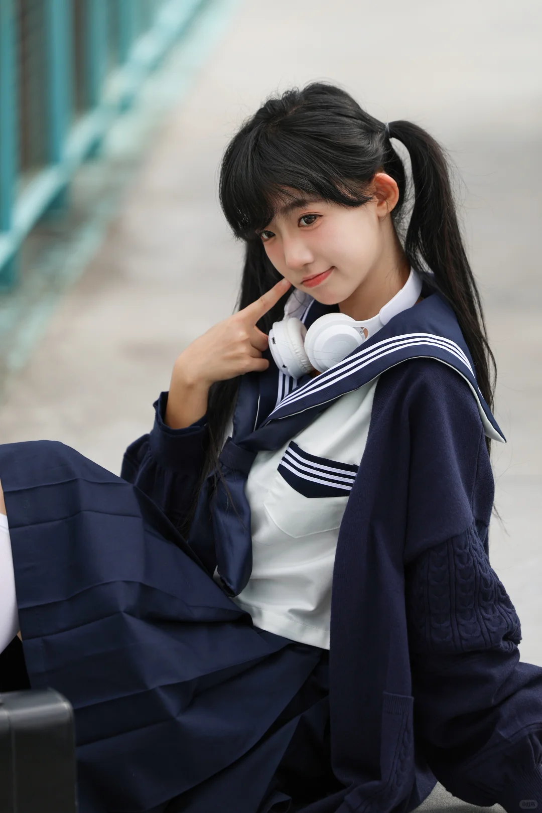 用镜头解锁公园JK拍照，每一帧都好甜