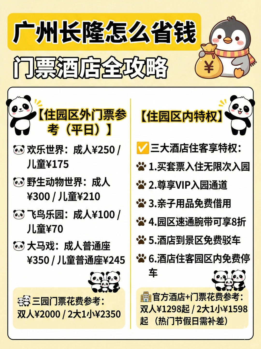 广州长隆最划算？住宿+路线+避雷全攻略