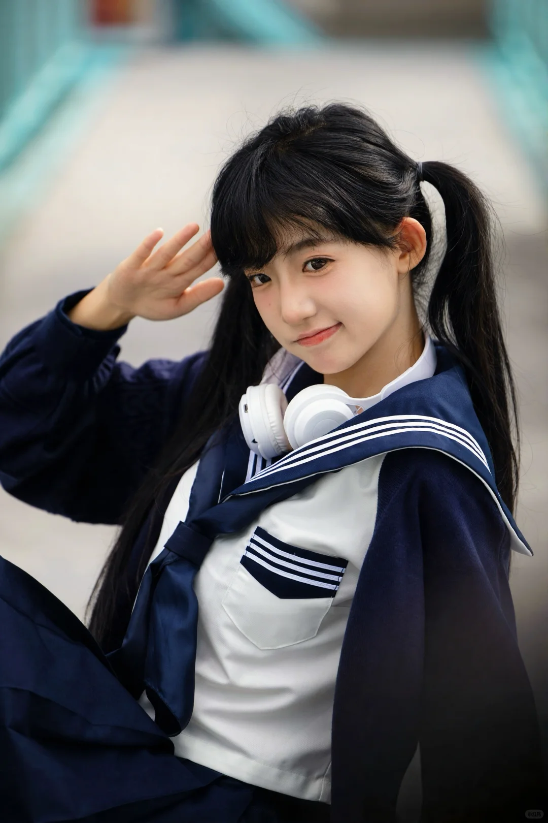 用镜头解锁公园JK拍照，每一帧都好甜