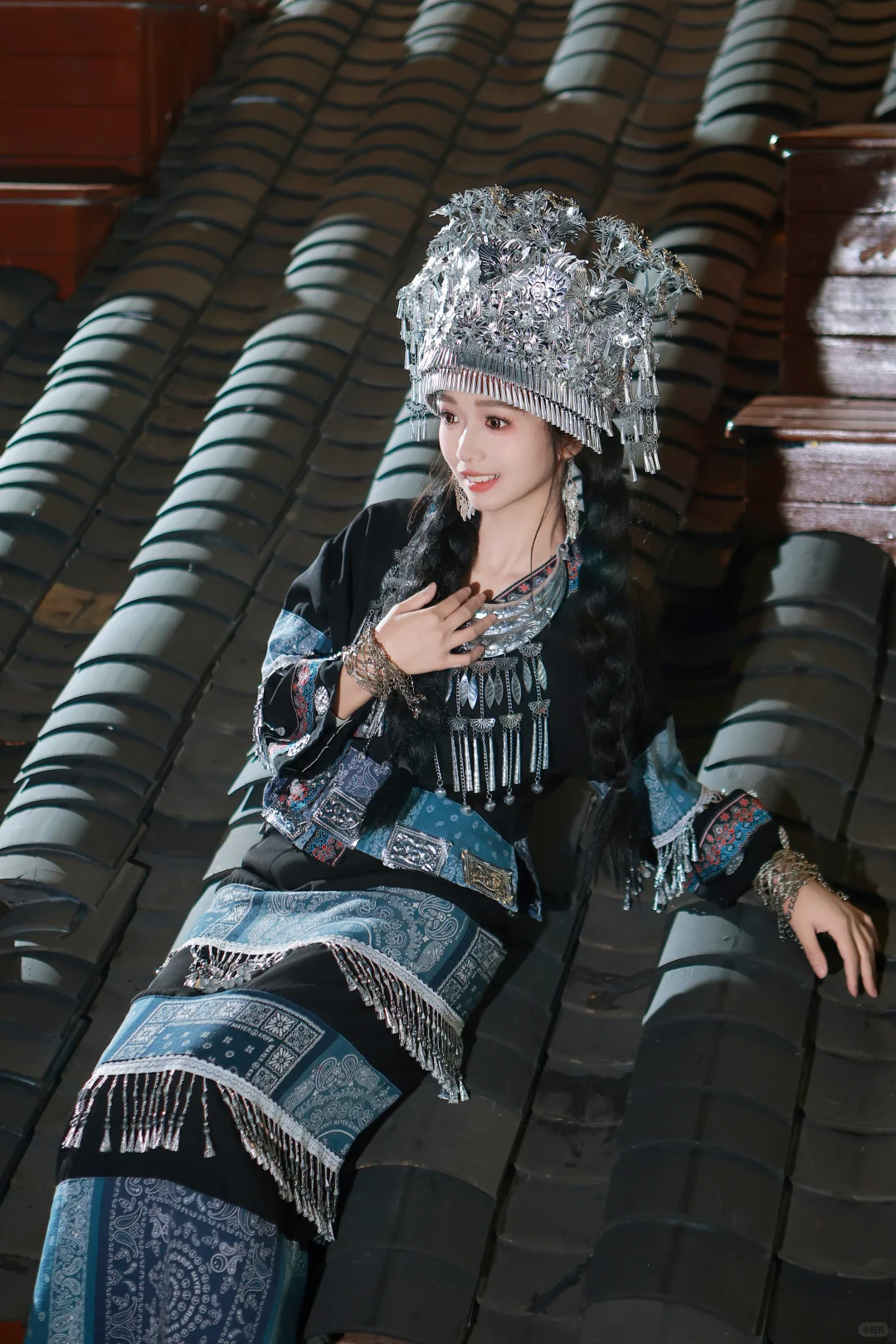 柳州窑埠古镇📍苗族少女真的太美啦❗️❗️