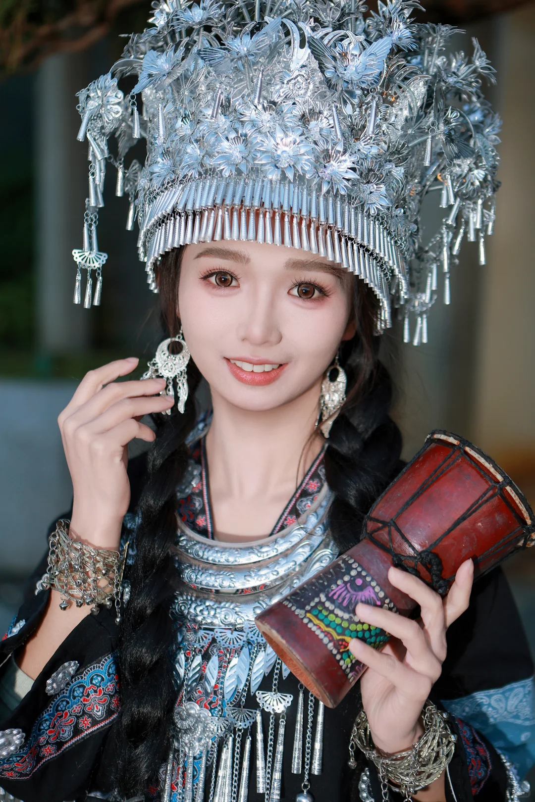 柳州窑埠古镇📍苗族少女真的太美啦❗️❗️