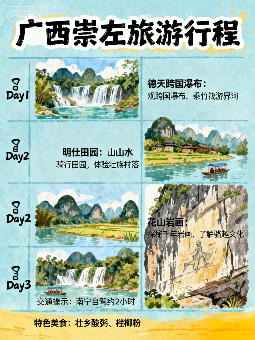 国庆冲广西的宝子，直接抄这份作业冲～✨