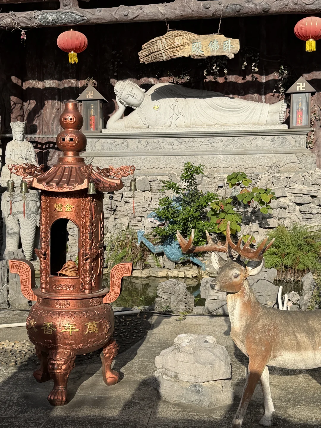 🇨🇳柳州最正的中国红在西来古寺旁的来来居